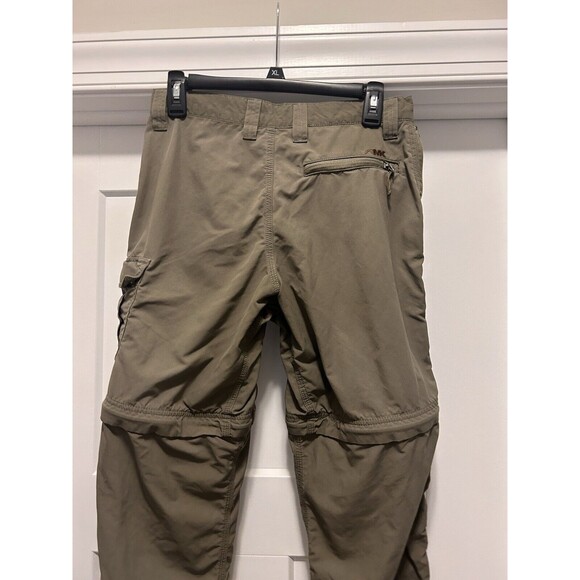 Mountain Khakis Pants Men 30x32 Olive Green Convertible Zip Off Straight Hiking - Picture 9 of 10